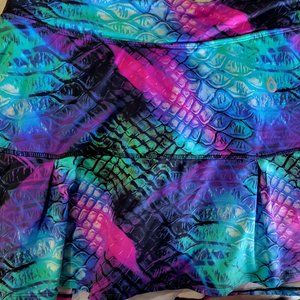 Dona Jo Blue Ocean Mermaid Tennis Skirt